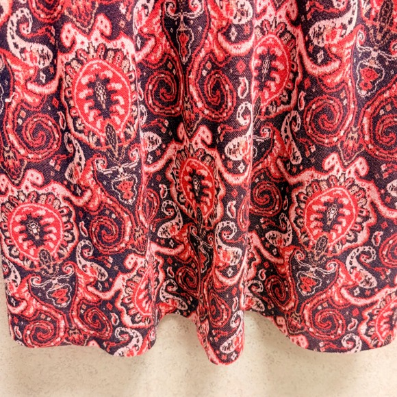 Maeve Anthropologie MP Womens Paisley Print Boho Revival Festival  Mini Dress - Picture 4 of 12